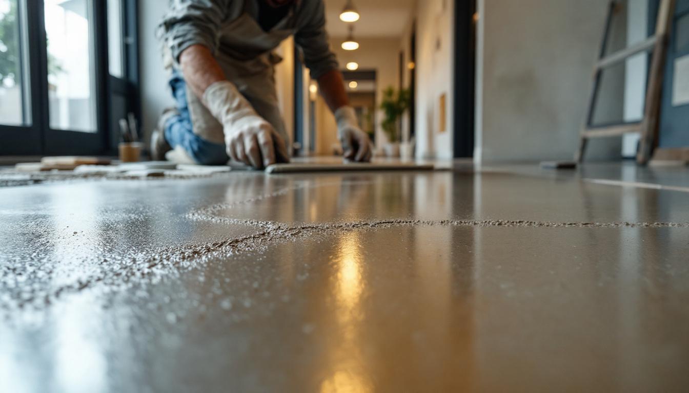 Béton ciré maison : techniques et astuces pour un sol réussi