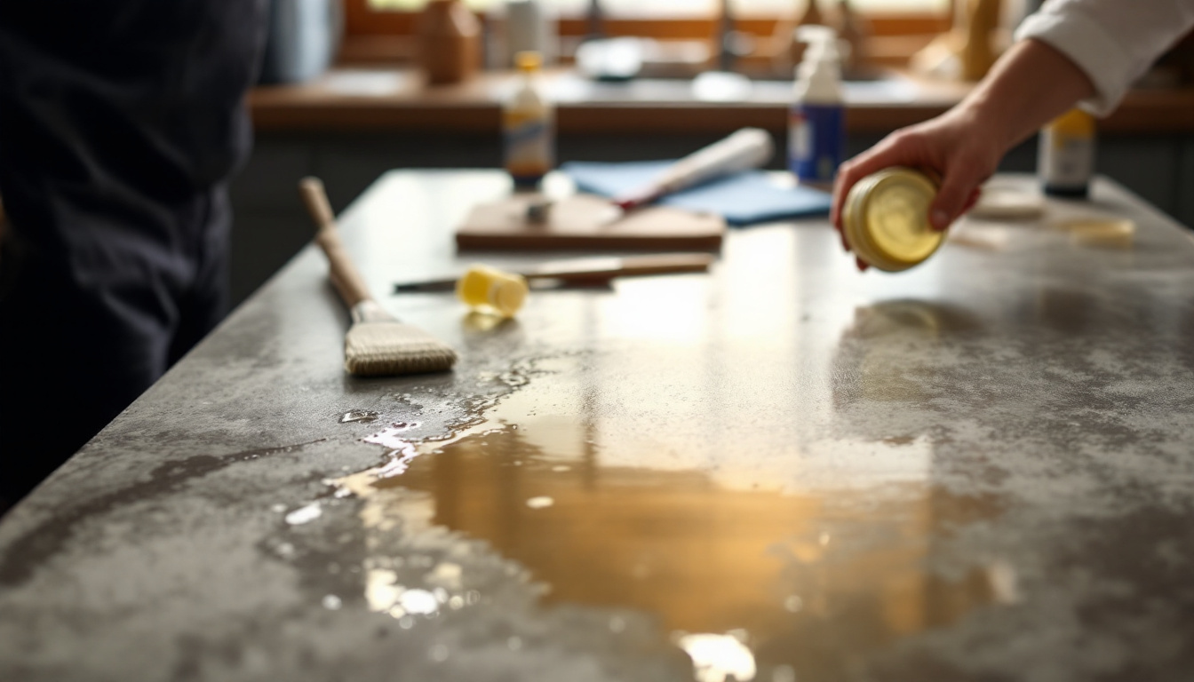Cuisine plan de travail béton ciré : astuces et produits à découvrir