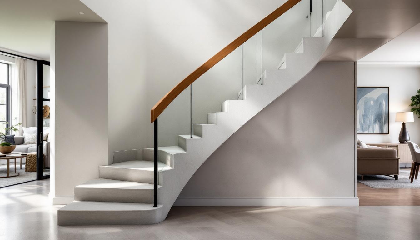 Escalier béton ciré et bois : modernisez votre intérieur avec style