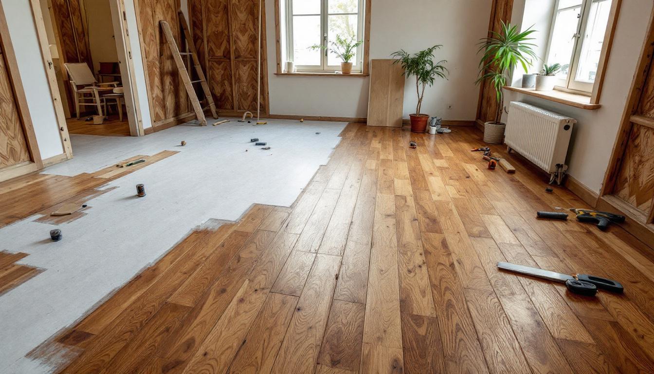 Poser parquet sur lino : étapes clés pour une rénovation réussie