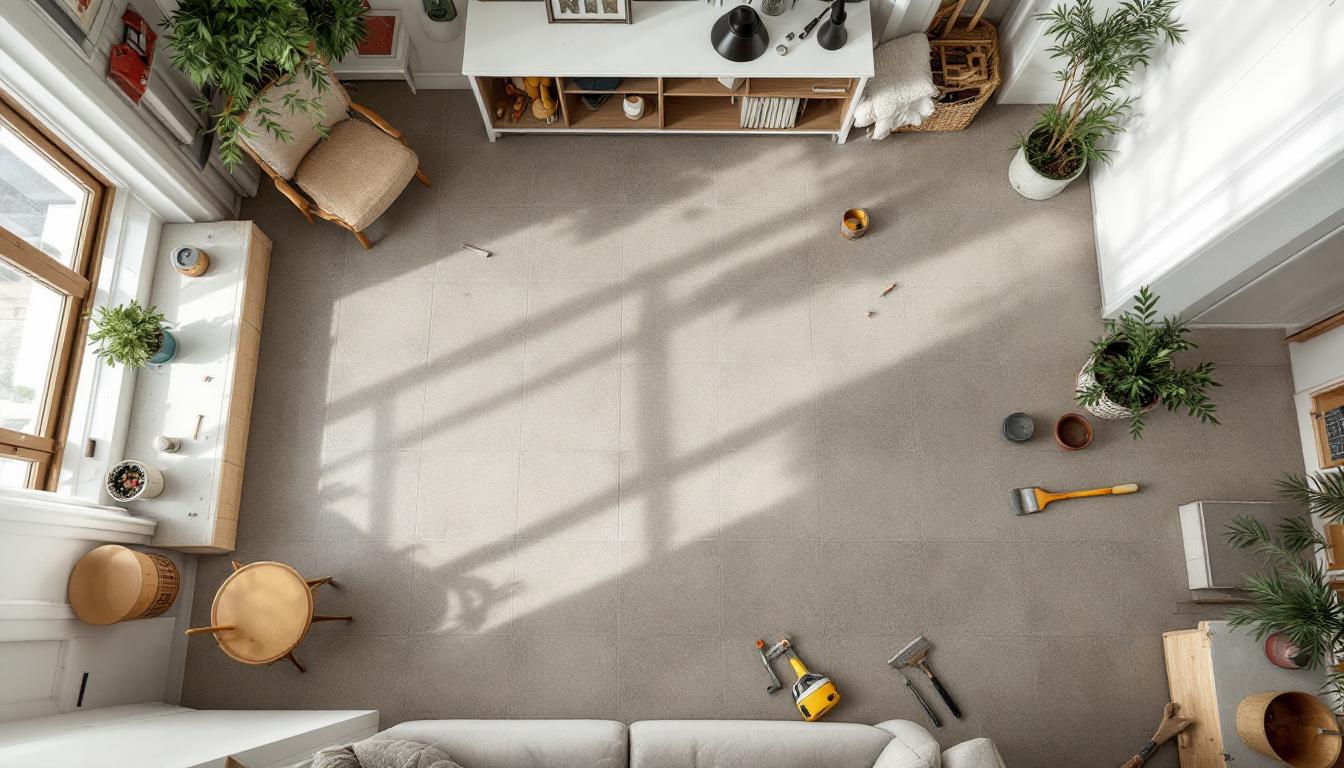 Sol PVC clipsable carreaux de ciment : découvrez nos offres et styles
